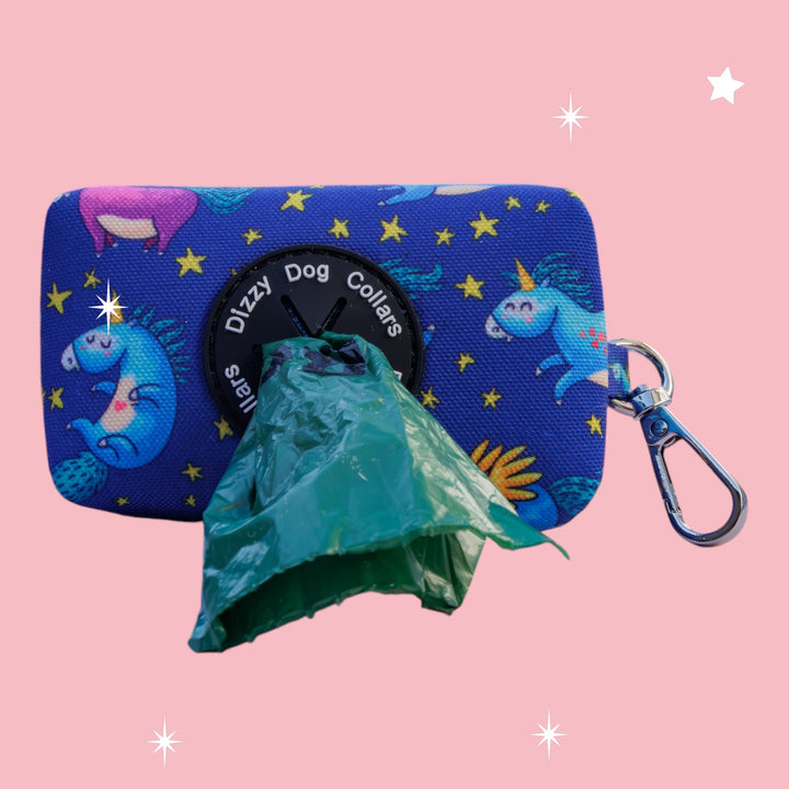 Stardust: Navy Unicorns | Waste Bag Holder