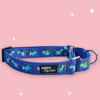 Martingale Dog Collar | Stardust: Navy Unicorns