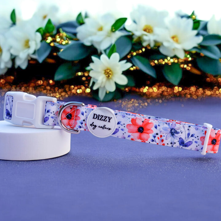 Royal Bouquet Dog Collar | Canvas & Neoprene Dog Collar