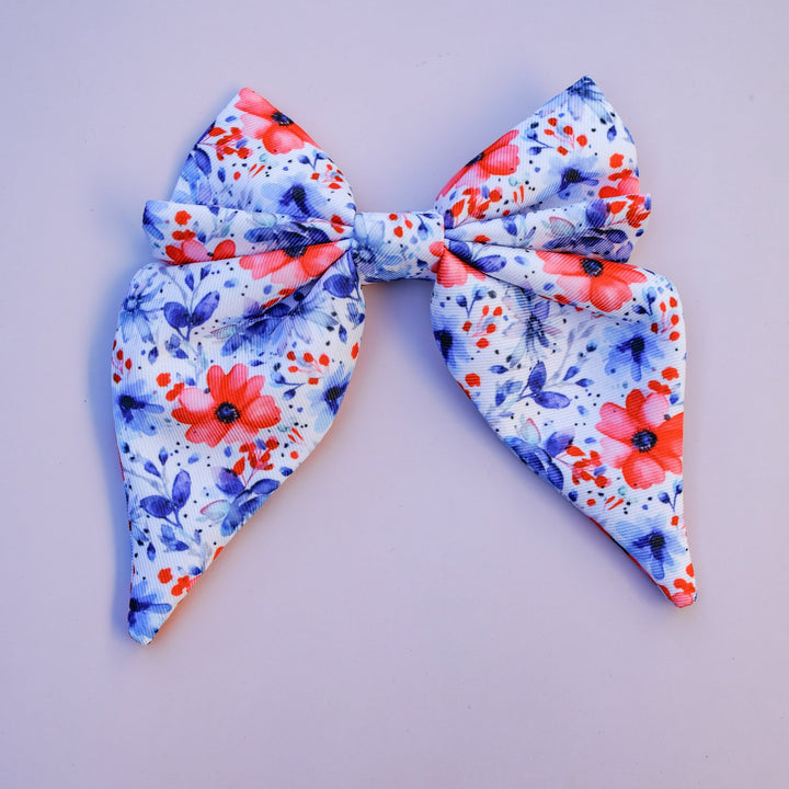 Royal Bouquet Sailor Bow Tie | Watercolour Floral