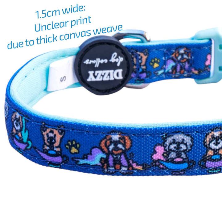 Wish Upon A Genie Dog Collar | Canvas & Neoprene Dog Collar