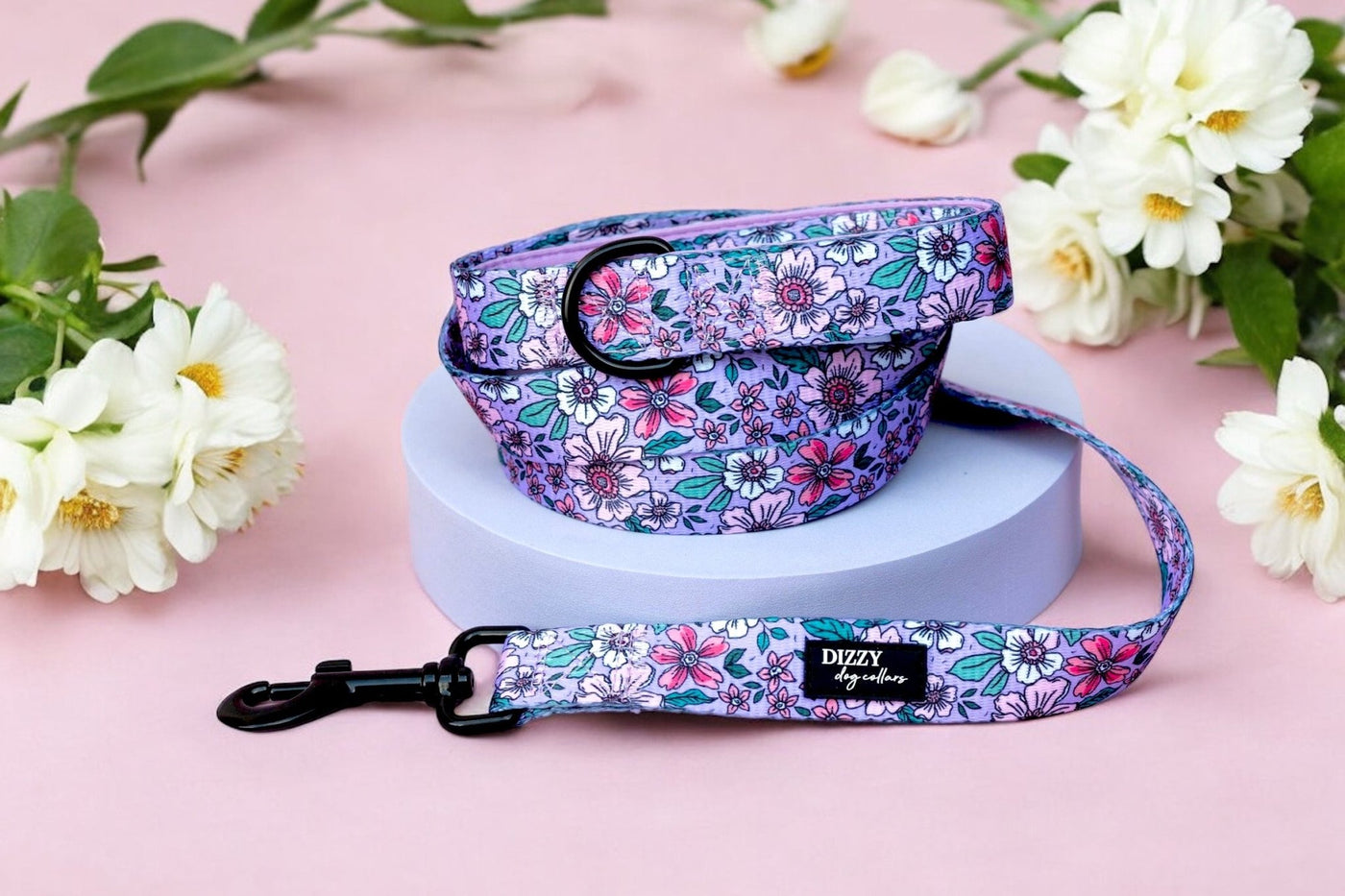 Lilac Floral | Dog Leash | Dog Lead