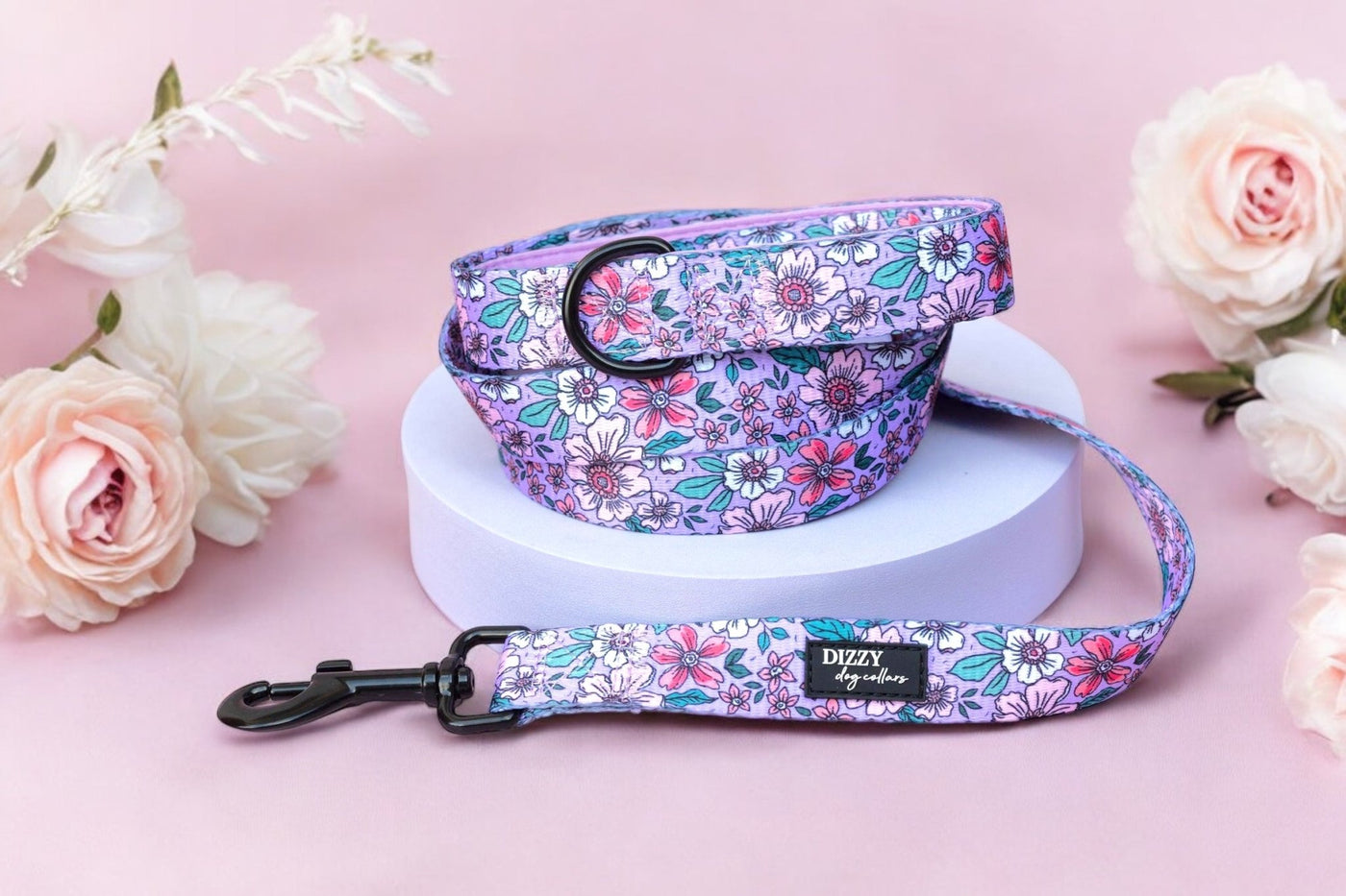 Lilac Floral | Dog Leash | Dog Lead