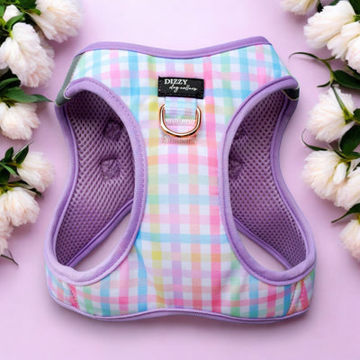 Step In Dog Harness: No Pull Harness | For XS to Medium Dogs & Cats | Sherbet Gingham