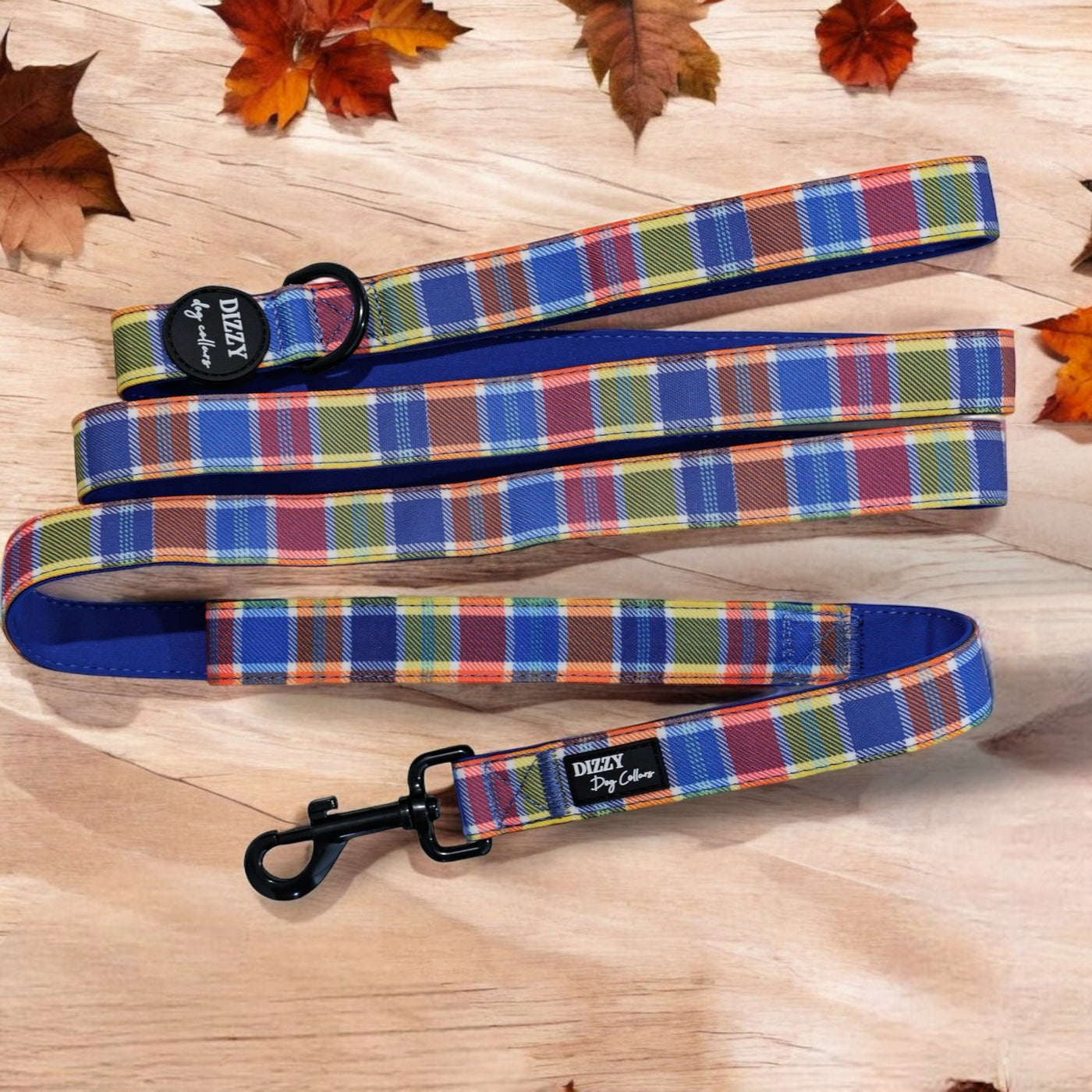 Country Plaid LONG LEAD | Canvas & Neoprene | Premium Quality Fully Padded Leash