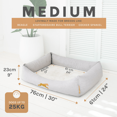 Medium Memory Foam Snuggle Bed - Chasing Winter