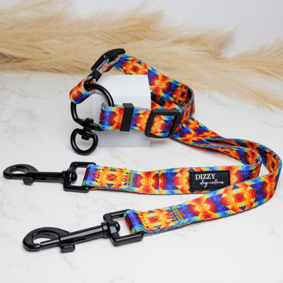 Adjustable Lead Splitter | Kaleidoscope-Leash-Dizzy Dog Collars