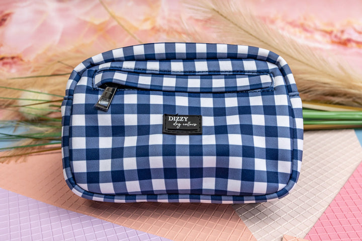 Adventure Pouch | Navy Gingham-Dizzy Dog Collars