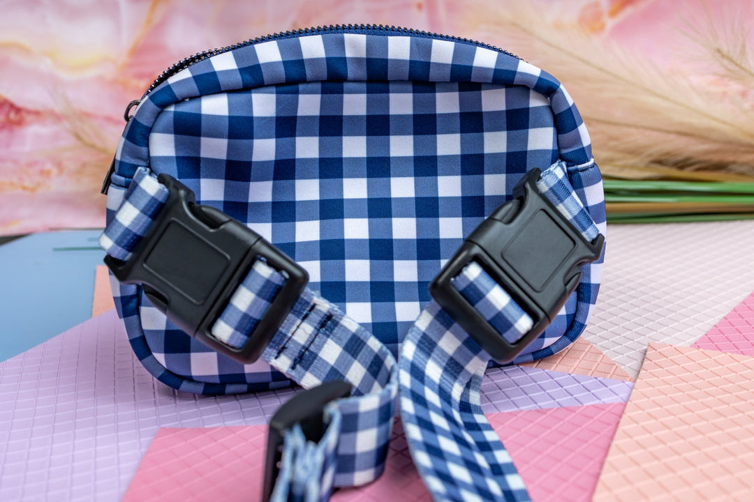 Adventure Pouch | Navy Gingham-Dizzy Dog Collars