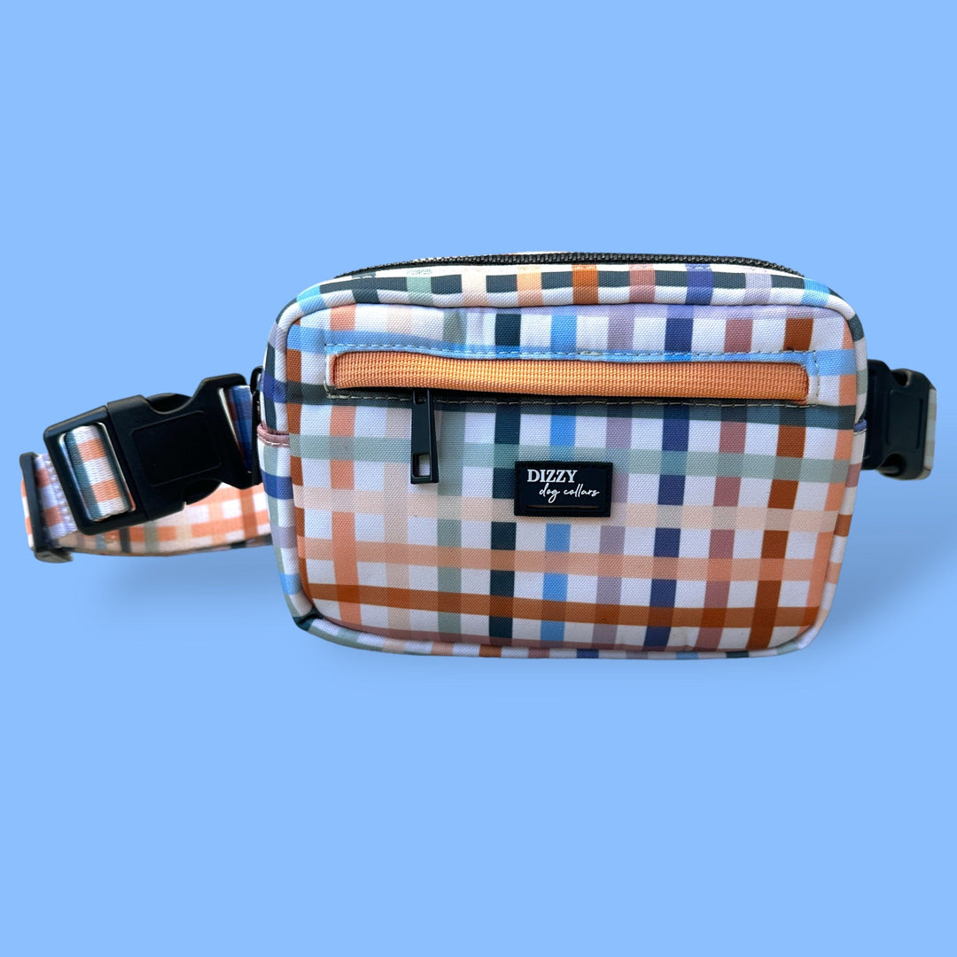 Adventure Pouch - Vintage Gingham-Adventure Pouch-Dizzy Dog Collars