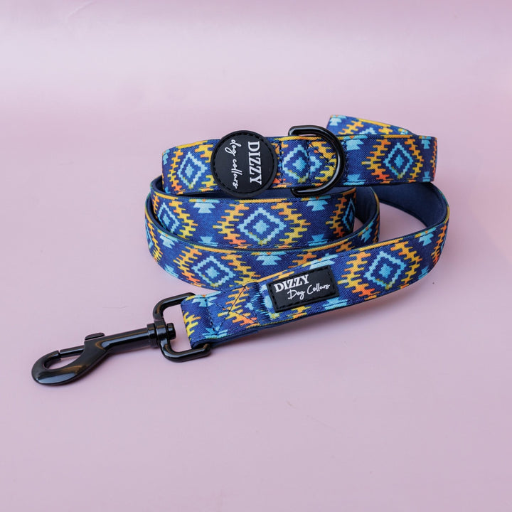 Aztec Empire Dog Leash | Canvas & Neoprene | High Quality Fully Padded Leash-Leash-Dizzy Dog Collars