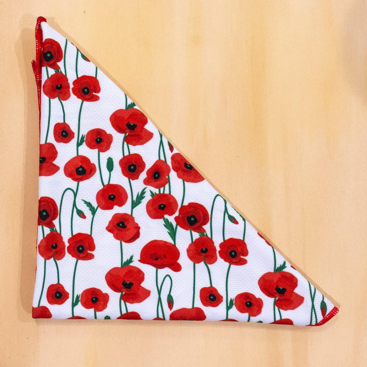 Bandana - Tie Up Bandana - Poppies-Dizzy Dog Collars