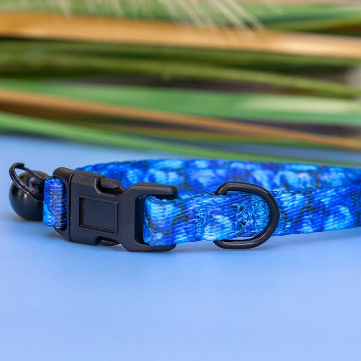 Blue Marble Cat Collar | Toy Breed Dog Collar | Puppy Collar-Dizzy Dog Collars