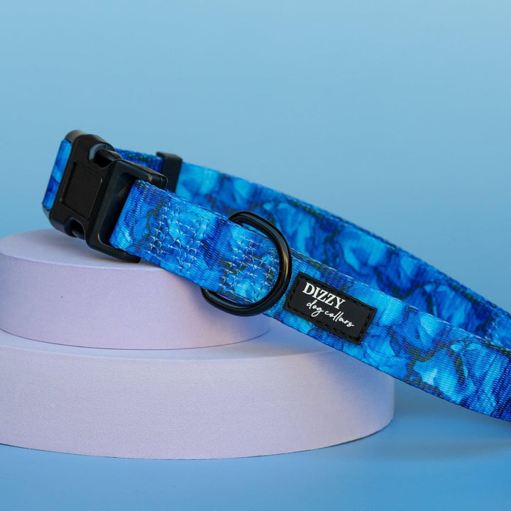 Blue Marble Dog Collar - Value Range Dog Collar-Dog Collar-Dizzy Dog Collars