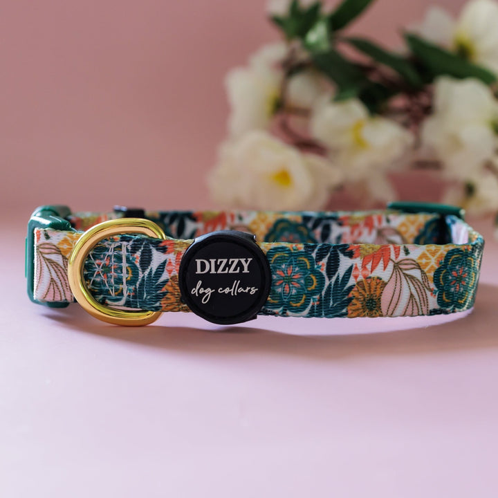 Bohemian Garden Dog Collar | Value Range Dog Collar-Dog Collar-Dizzy Dog Collars