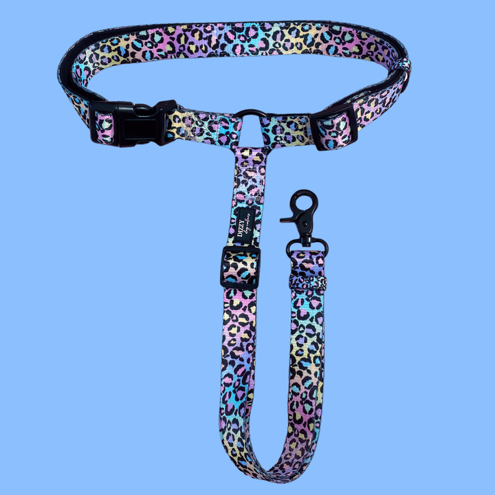 Car Headrest Restraint | Ombre Leopard | Dog Car Restraint Tether-Car Restraint-Dizzy Dog Collars