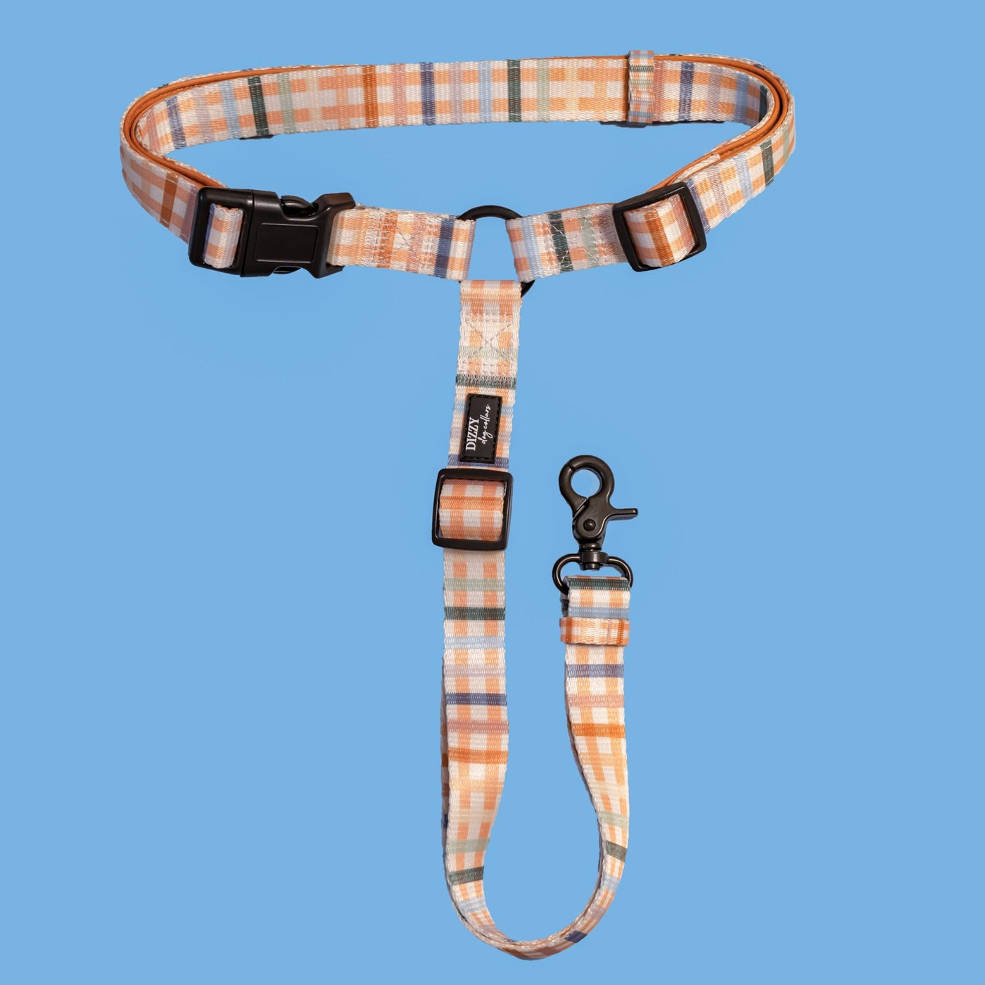 Car Headrest Restraint | Vintage Gingham | Dog Car Restraint Tether-Dizzy Dog Collars