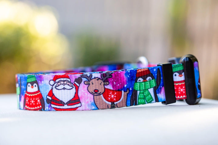 Christmas Carnival Dog Collar / Christmas Dog Collar (Premade)-Dog Collar-Dizzy Dog Collars