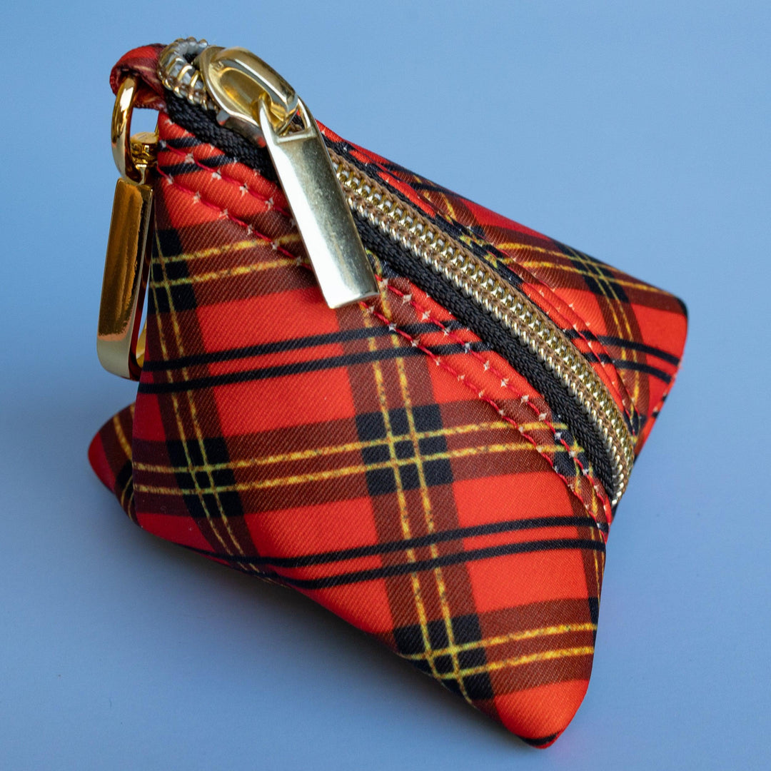 Christmas Plaid Pocket - For Poop Bags, Treat and/or Keys/Coins-Pet Collars & Harnesses-Dizzy Dog Collars