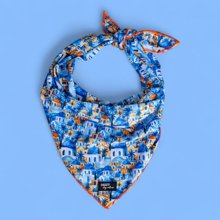 Mediterranean Magic Tie Up Dog Bandana