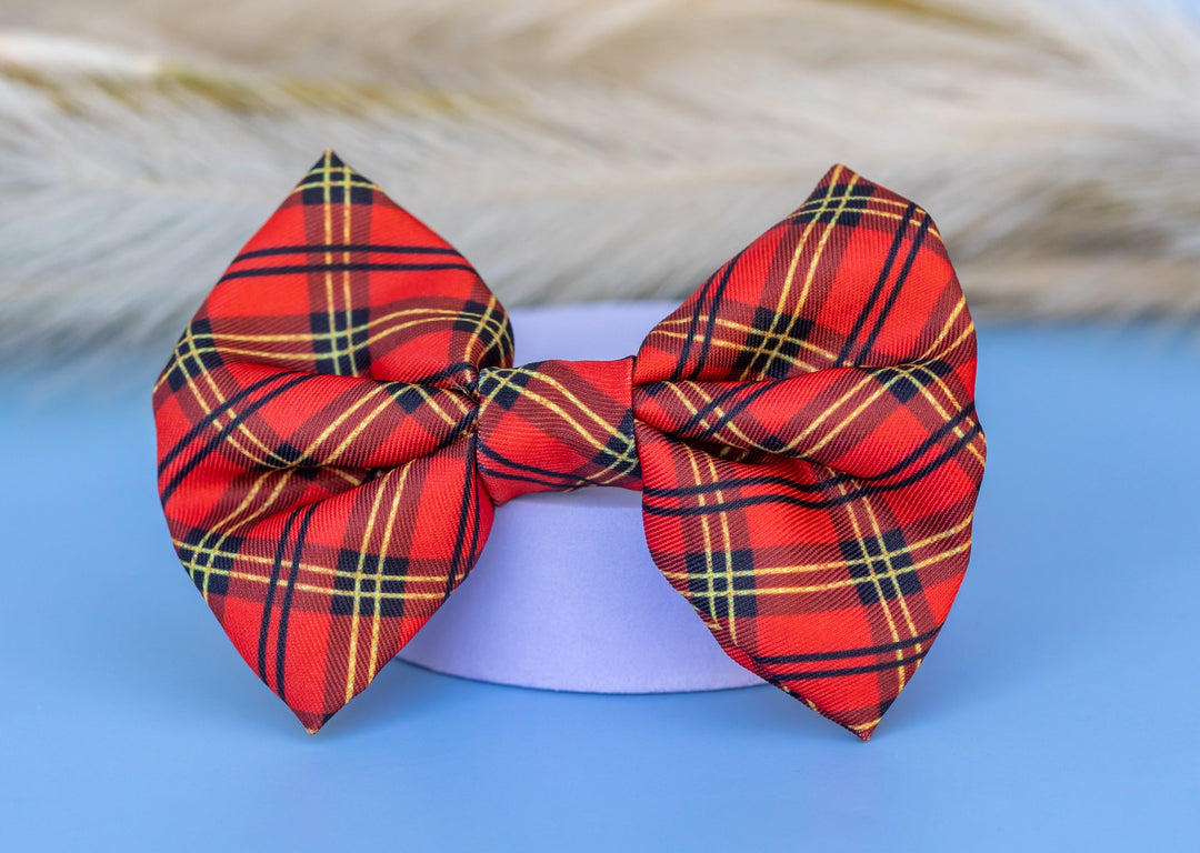 Dog Bow Tie | Christmas Plaid-Dizzy Dog Collars