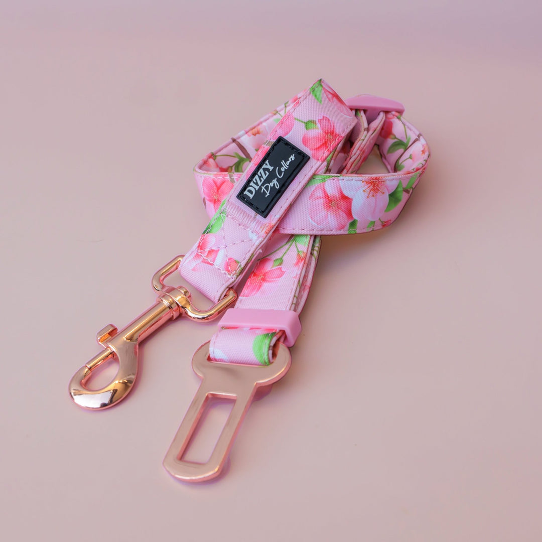 Dog Car Seatbelt | Car Restraint Tether | Sweet Sakura-Car Restraint-Dizzy Dog Collars