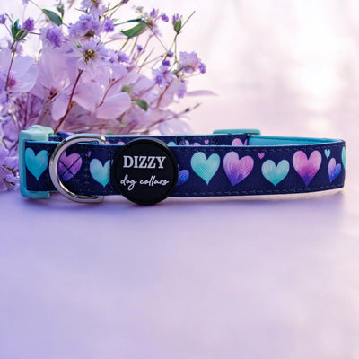 Hearts & Harmony Dog Collar | Canvas + Neoprene Dog Collar