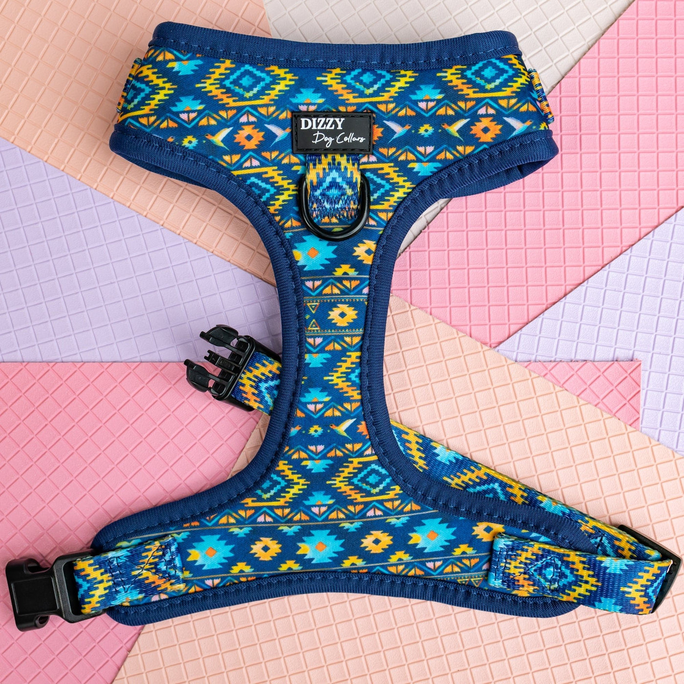 DOG HARNESS | Aztec Empire | Neck Adjustable Dog Harness-Harness-Dizzy Dog Collars