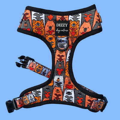 DOG HARNESS | Bear Hug | Neck Adjustable Dog Harness-Harness-Dizzy Dog Collars