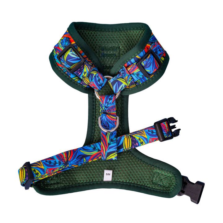 DOG HARNESS | Oasis | Neck Adjustable Dog Harness-Fabric Harness-Dizzy Dog Collars