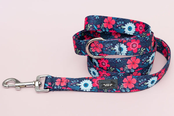 Floral dog leash sales