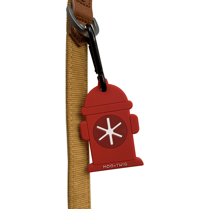 Dog Poop Bag Carrier Clip - Fire Hydrant-Dizzy Dog Collars