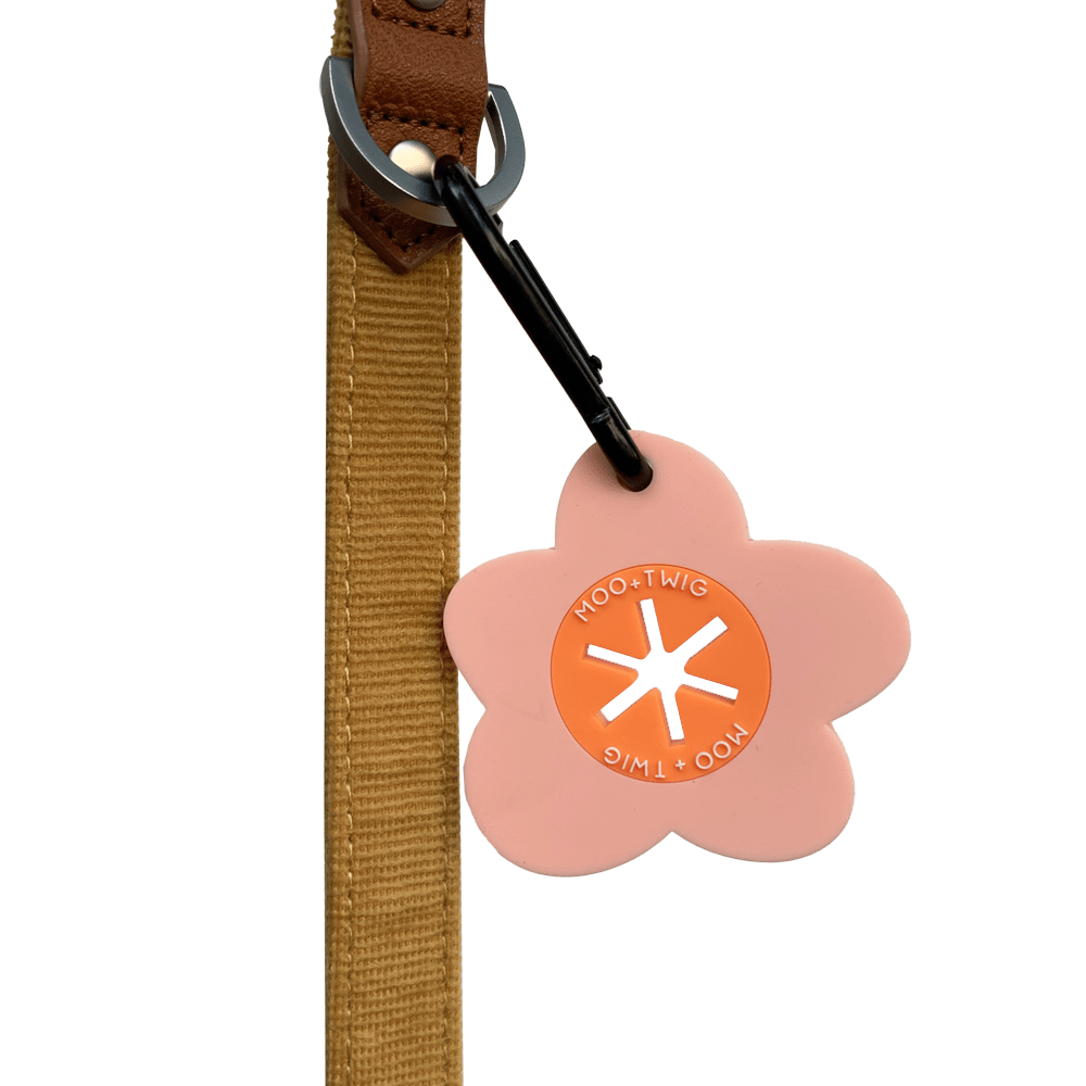 Dog Poop Bag Carrier Clip - Flower Power-Dizzy Dog Collars