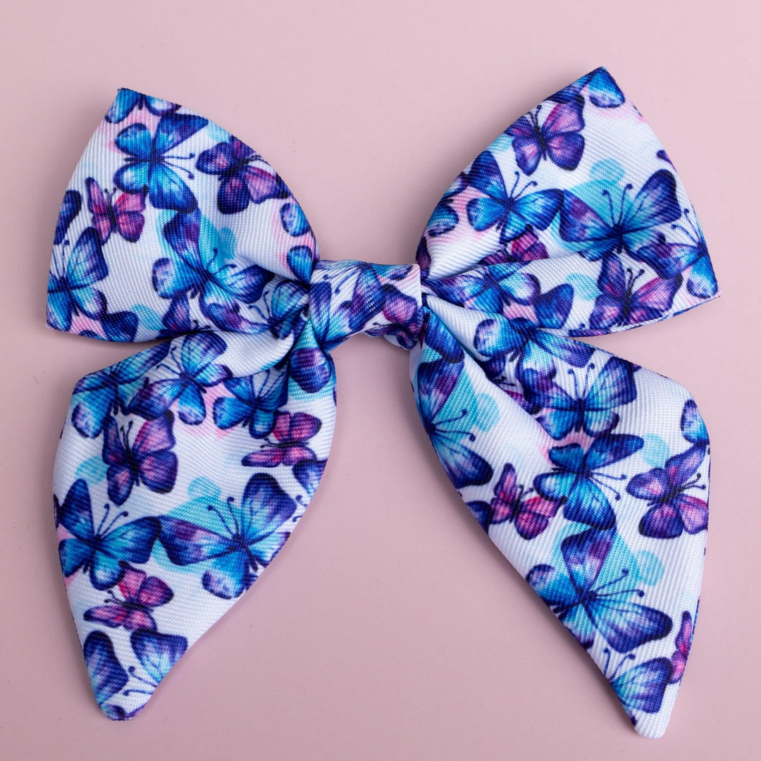 Dog Sailor Bow | Butterfly Ballet-Dizzy Dog Collars