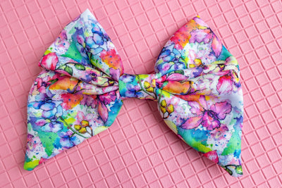 Dog Sailor Bow Tie | The Willow: Watercolour Floral-Dizzy Dog Collars