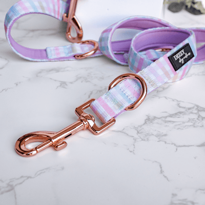 COMING SOON | Double Ended Training Lead | Hands Free - Crossbody Dog Lead | Sherbet Gingham-hands free-Dizzy Dog Collars