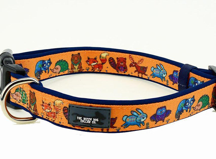 Forest Friends Dog Collar-Dog Collar-Dizzy Dog Collars-Large-Dizzy Dog Collars