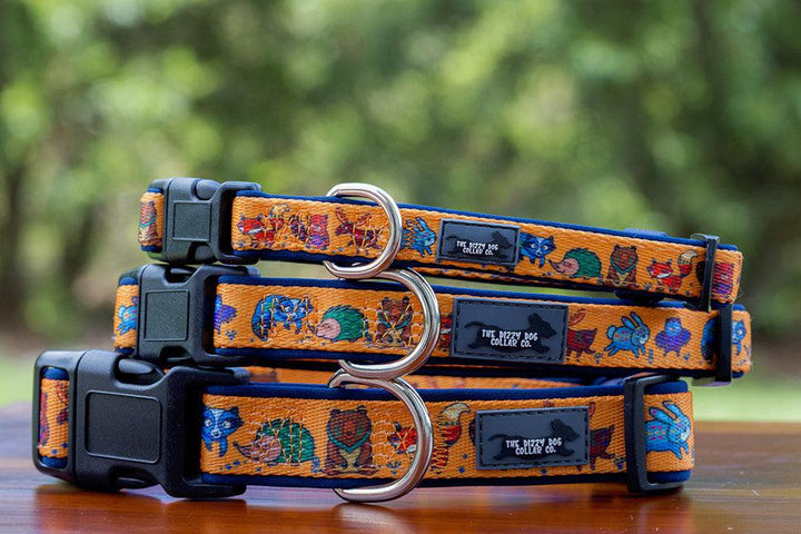 Forest Friends Dog Collar-Dog Collar-Dizzy Dog Collars-Large-Dizzy Dog Collars