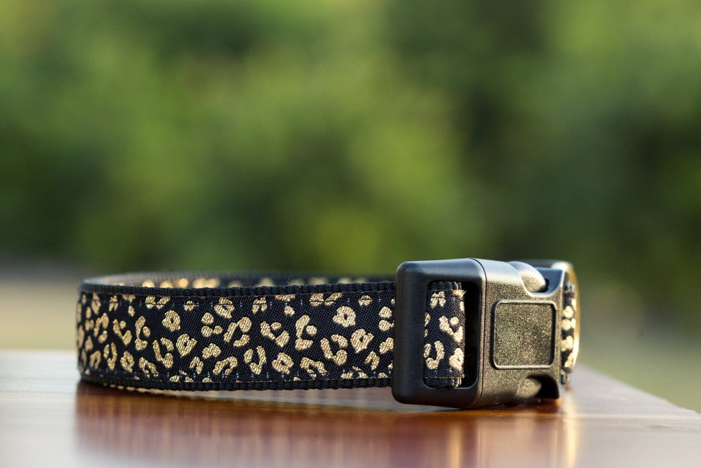 gold dog collar, leopard print dog collar, dog collars