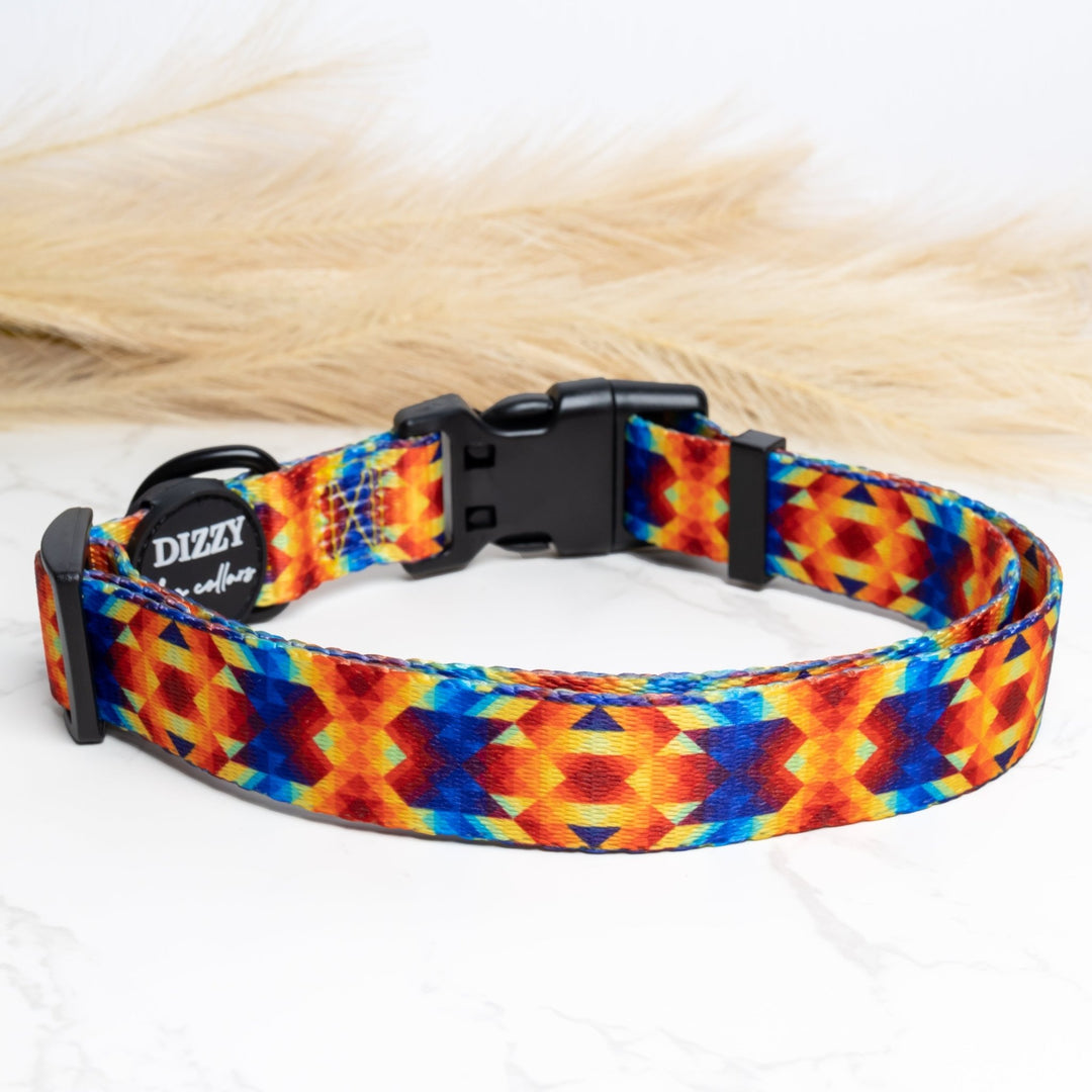 Kaleidoscope Dog Collar | Value Range Dog Collar-Dog Collar-Dizzy Dog Collars