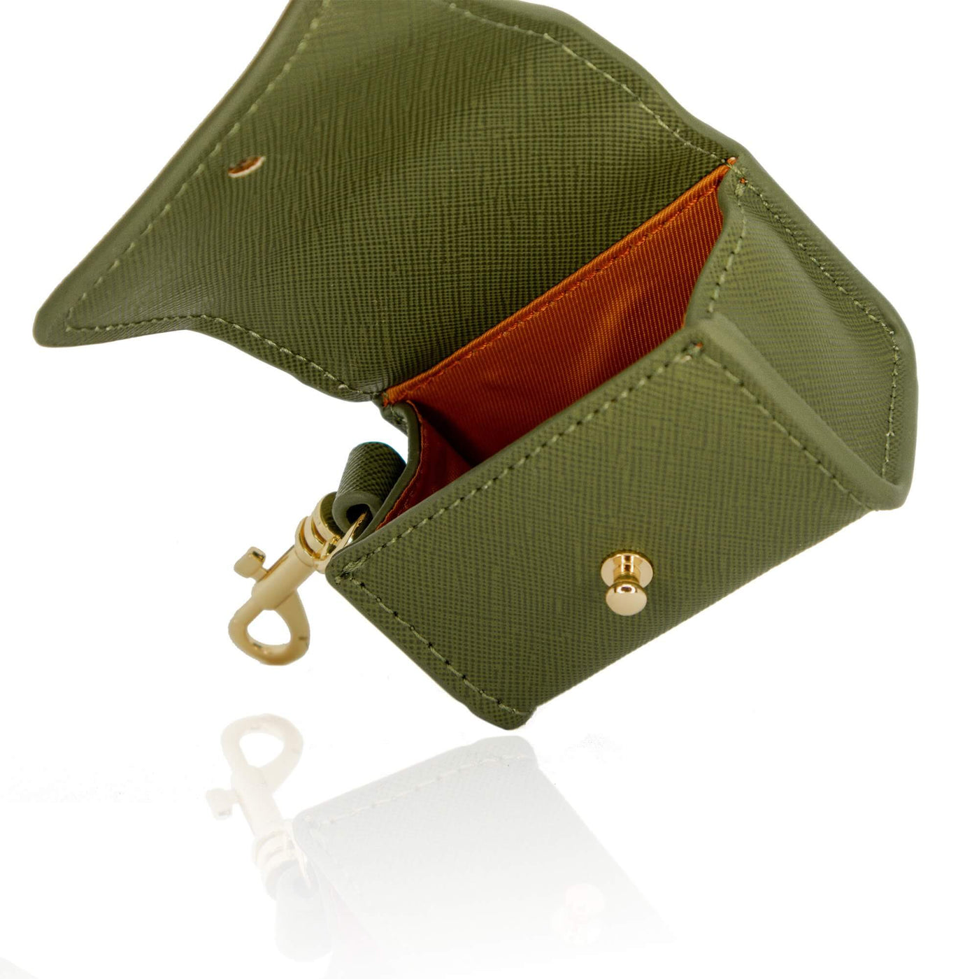 khaki poop bag holder for pets - chasing winter