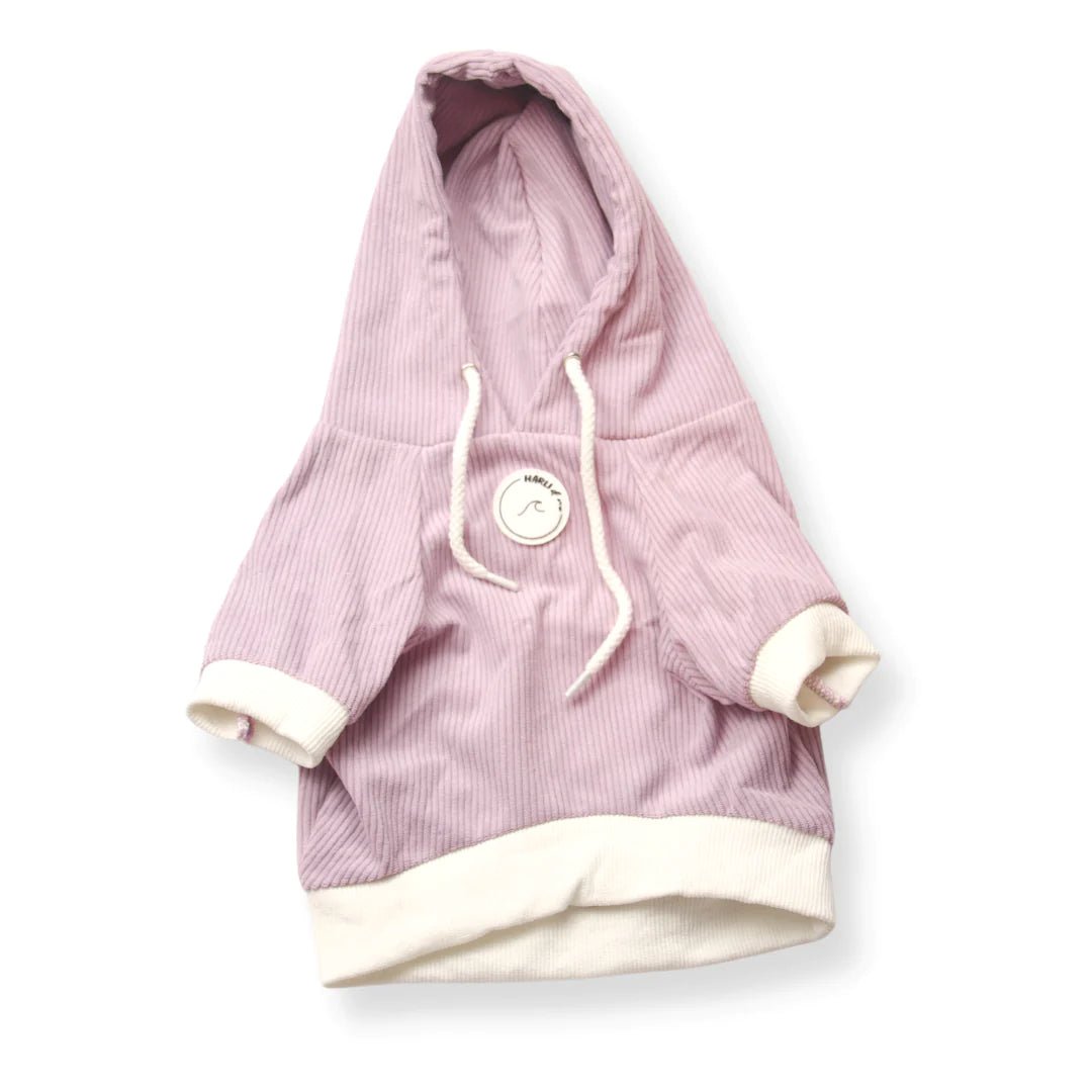 Lavendar: Corduroy Hoodie-Dizzy Dog Collars