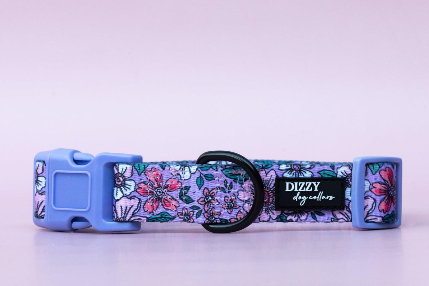 Lilac Floral Dog Collar | Value Range Dog Collar-Dog Collar-Dizzy Dog Collars