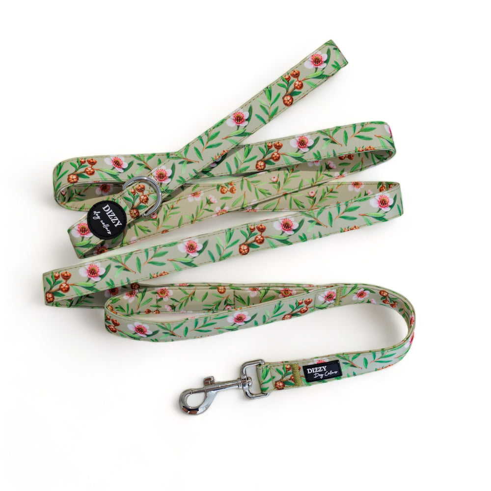 Manuka LONG LEAD | Canvas & Neoprene | Premium Quality Fully Padded Leash-Leash-Dizzy Dog Collars