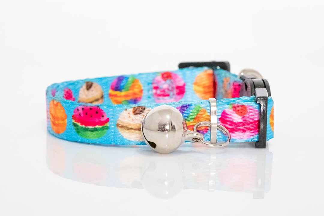 Macaroons Cat Collar / Toy Breed Dog Collar-Dizzy Dog Collars-Dizzy Dog Collars