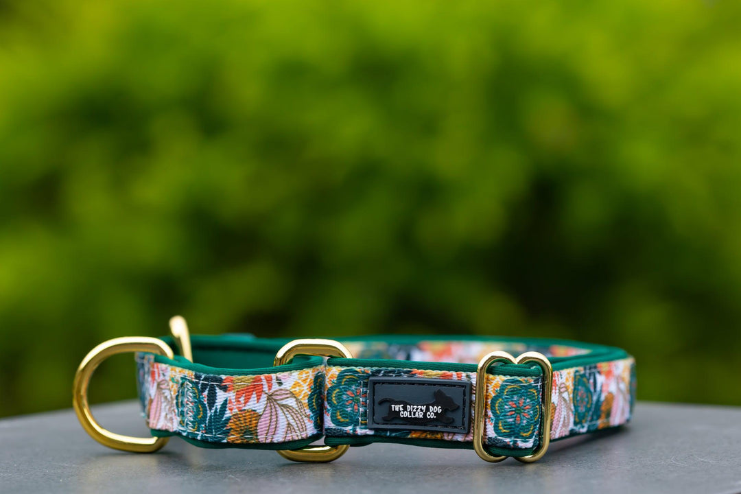 Martingale Dog Collar - Bohemian Garden-Dog Collar-Dizzy Dog Collars