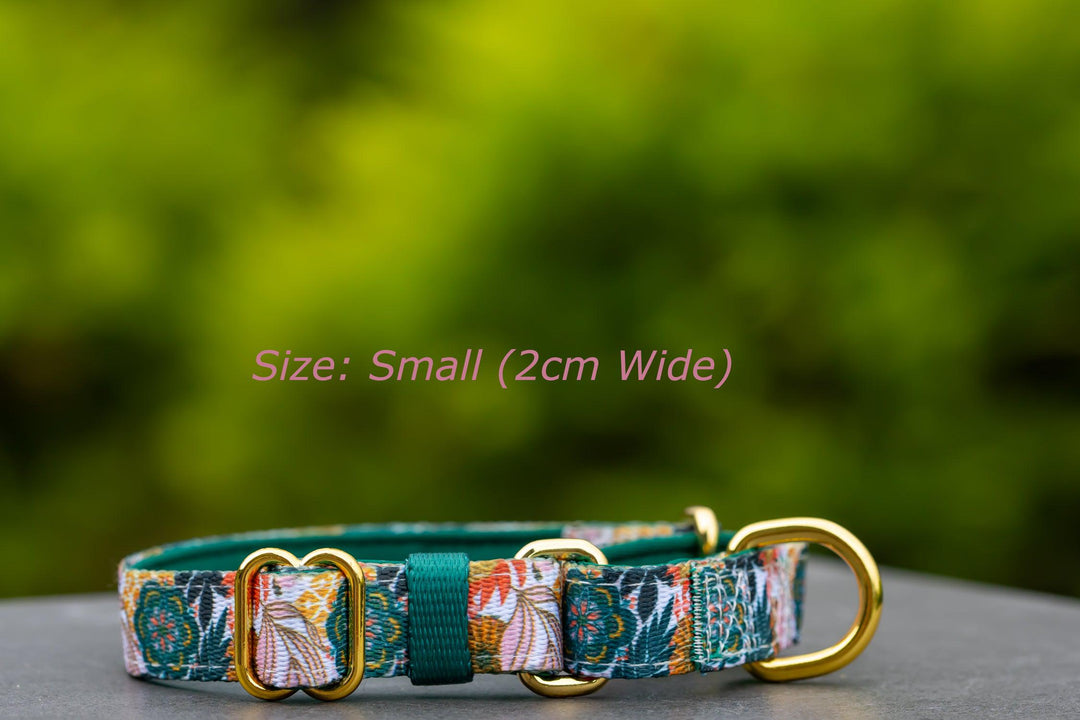 Martingale Dog Collar - Bohemian Garden-Dog Collar-Dizzy Dog Collars