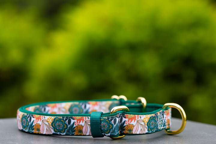 Martingale Dog Collar - Bohemian Garden-Dog Collar-Dizzy Dog Collars