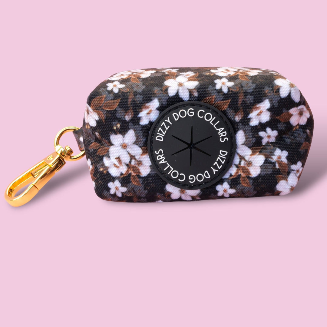 Midnight Cherry Blossoms | Waste Bag Holder-Waste Bag-Dizzy Dog Collars