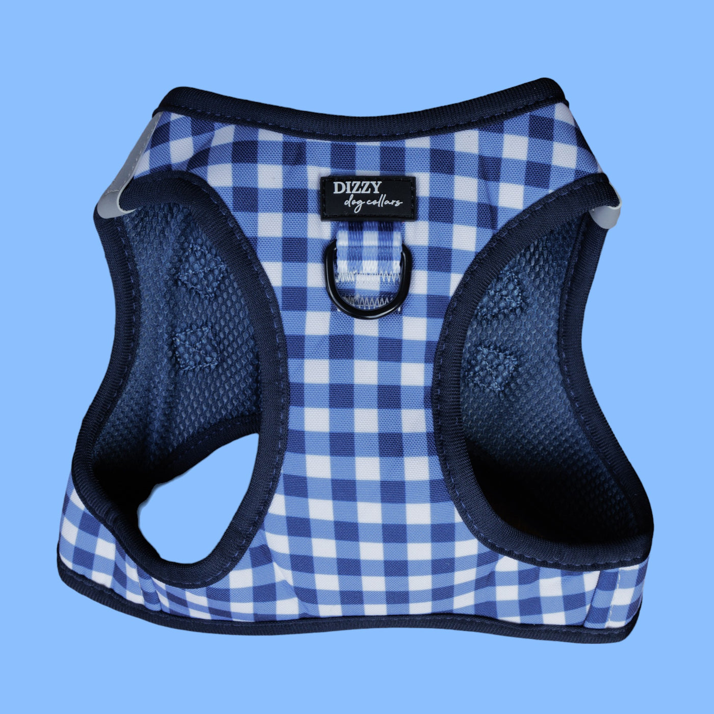 Step In Dog Harness: No Pull Harness | For XS to Medium Dogs & Cats | Navy Gingham